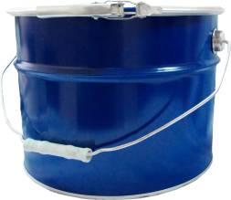 Ведро металлическое, ВМо 10с, 10л, синий [5046]