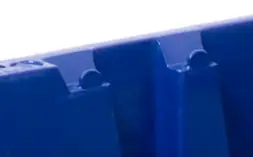 Ящик пластиковый перфорированный, 600x400x152 мм, 27 л, синий, [403-2]